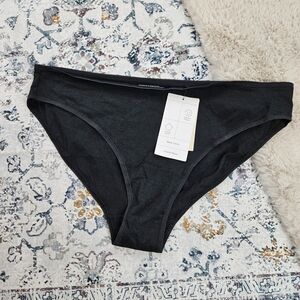 True & Co. Black Cotton Bikini Cotton Underwear Panties Plus Size Women 1X